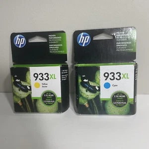 2x HP 933XL (Gelb Cyan) Tintenpatronen Original Versiegelt - Bild 1 von 2