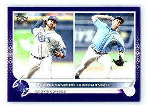 2022 Topps Update Purple Meijer Rookie Combos #US172 Sanders/ Knight Rays - Picture 1 of 2