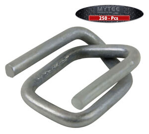 Wire Buckle Galvanized 1-1/4" (250 pcs per Box) For Cord Strap Lashing
