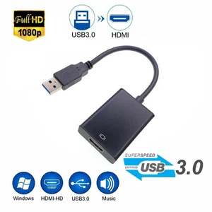 USB 3.0 To HDMI Female Display Adapter Converter For Windows 7/8/10/11 Computer - Afbeelding 1 van 8