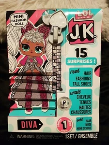 DIVA LOL SURPRISE! JK MINI FASHION DOLL 15 SURPRISES SERIES 1 BRAND NEW  - Picture 1 of 1