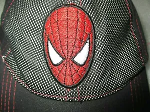 Berretto da baseball Spiderman Marvel Super Hero Face 2008 maglia anteriore Spider fiamma posteriore - Foto 1 di 12