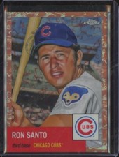 2022 Topps Chrome Platinum RON SANTO Toile Cream/Rose Gold Refractor /75 ZU2