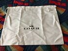 Authen COACH Dust Protection Bags for Handbags White Sateen Different Sizes NEW