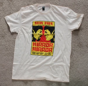 Star Trek Mirror Mirror Spock TV Episode Poster Retro T Shirt Loot Crate Size L - Picture 1 of 3