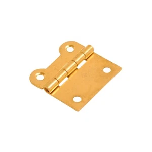100 X Flat Kitchen Cabinet Door Hinge 38mm X 37mm EB Brass Plated Steel | Onesto - Bild 1 von 1