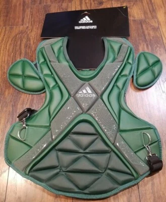 Adidas Pro Series Catcher’s Chest Protector 2.0 Verde Oscuro Talla 17” S98308 Foto 1 de 3