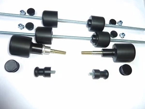 SUZUKI GSXR1000 CRASH MUSHROOMS SLIDERS PROTECTORS SET 8 L2 - L6 2012-2016 S2ZK - Picture 1 of 1