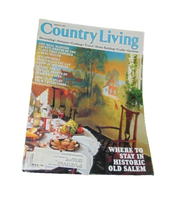 Журнал Country Living август 1995 винтажный 90-е домашний декор антиквариат рукоделие кулинария - Изображение 1 из 2
