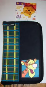 NUOVO Disney Winnie the Pooh TIGGER mini raccoglitore con cerniera porta blocco note NOS - Foto 1 di 5