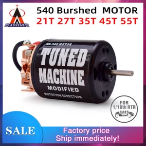 AUSTAR 540 Brushed Motor 21T 27T 35T 45T 55T für 1/10 RC Crawler Axial SCX10 Car - Picture 1 of 17