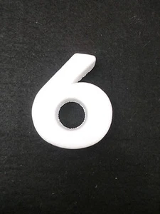 NUMERO NUMERI CIFRA CIFRE POLISTIROLO DA DECORARE "6" - Picture 1 of 1