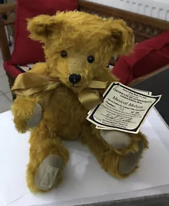 Deans Rag Book Plush Mohair Soft Toy Ltd Ed Jointed Teddy Bear MUSICAL MELVYN - Picture 1 of 12