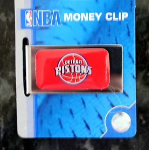 Detroit Pistons Geldklammer University College NBA lizenzierter Basketball Team Fan - Bild 1 von 2