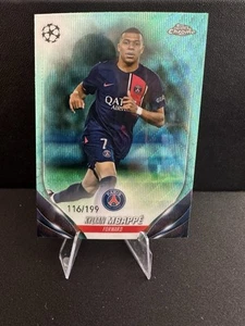 Kylian Mbappe 2023-24 Topps Chrome UEFA Aqua Wave Refractor 116/199🔥 - Bild 1 von 5
