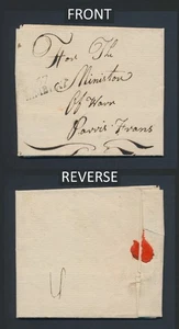 1811 GB BRITISH POW FRANCE COVER NAPOLEONIC WAR CAMBIAY WITH RED H/S ENTIRE - Picture 1 of 16
