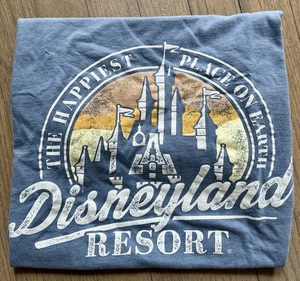Disney Parks Short Sleeve T-Shirt Disneyland Resort Blue Unisex Medium M - Picture 1 of 3