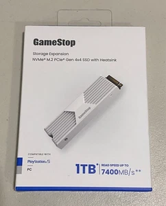 SSD NVMe M.2 PCIe Gen 4x4 de 1 TB con disipador térmico para PS5/PC 7400 MB/s - Imagen 1 de 2
