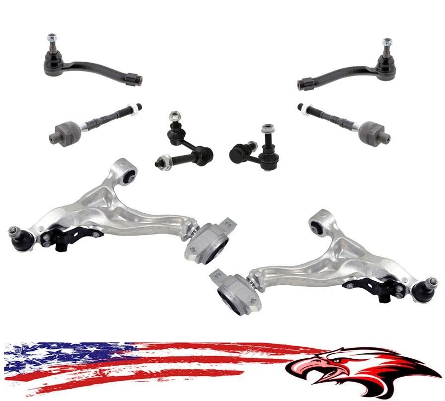 全新 转向底盘 8 件套 适用于英菲尼迪 EX35 2008 - 2012 后轮 仅驱动 — 第 1/4 张图片