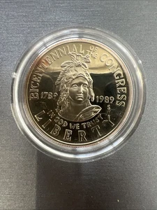 1989-S Bicentennial of the Congress Half Dollar #1698 - Picture 1 of 4