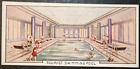 RMS QUEEN MARY  Tourist Swimming Pool   Vintage  1936 Illustrated Card  CD19M