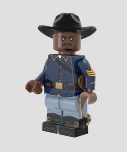 10th Cavalry Regiment Buffalo Soldier Brickmania Minifig Minifigure Brand New - Picture 1 of 1