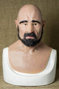 "Leon" Silicone Mask Old Man Hand Made, Halloween High Quality, Realistic, - Picture 1 of 6