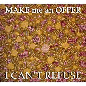 ABORIGINAL ART PAINTING by WIPANA JIMMY "FIRE DREAMING" - Bild 1 von 5