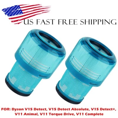 MEEBYSMART 2 Pack HEPA Filter Replacements For Dyson V15 V11 Detect Cordless Vacuum Cleaner