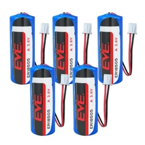 Batería 5 piezas ER18505 3.6V 4000mAh No Recargable con Enchufe Blanco 2.54 NUEVA - Imagen 1 de 4
