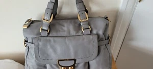CALVIN KLEIN LADY'S LEATHER HANDBAG GENUINE QUALITY GOOD CONDITION - Picture 1 of 9