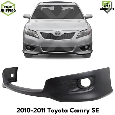 Front Lower Valance With Fog Lights Holes Primed For 2010-2011 Toyota Camry SE - Изображение 1 из 4