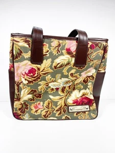 Longaberger Homestead Damen 10x10 Beuteltasche Handtasche Canvas Blumenmuster - Bild 1 von 10