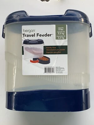 Alimentador/dispensador de viagem para animais de estimação e armazenamento de alimentos para cães, filhotes, gatos e gatinhos - Imagem 1 de 3