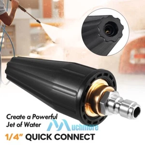 2.5GPM High Pressure Washer Rotating Turbo Nozzle Spray Tip 4000PSI 1/4" Quick - Picture 1 of 16