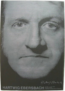 Hartwig Ebersbach (1940) Ausstellung Lindenau-Museum Serigrafie 1982 signiert - Picture 1 of 1