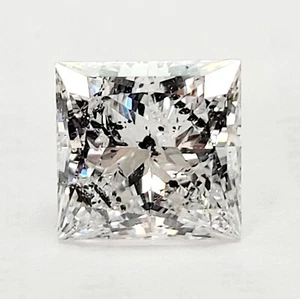2.00ct Princess Cut Excellent Cut Loose Diamond with D Color and I1 Clarity - Picture 1 of 2