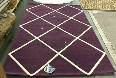 PURPLE / IVORY 6' X 9' Flaw in Rug, Reduced Price 1172641599 CHT720F-6 - Image 1 of 4