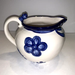 Crema Cerámica Cielo Azul con Diseño Floral Azul Brezo Goldminc - Imagen 1 de 10