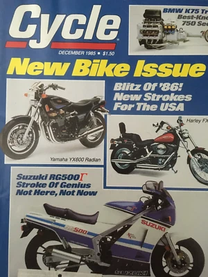 Cycle magazine December 1985 - Image 1 of 3