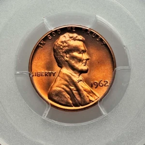 1962 Lincoln Cent PCGS MS66+RD - Picture 1 of 3