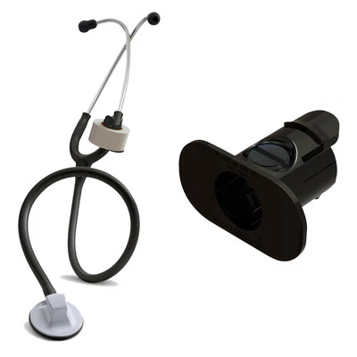 S3 Stethoscope Tape Holder BLACK - Littmann, Nursing Scrubs EMS EMT Nurse Gift