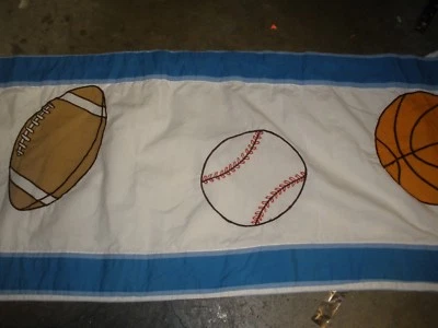 2 Pelotas Deportivas Cenefa 84"W X 13" L Total Azul Blanco (O11) Foto 1 de 3