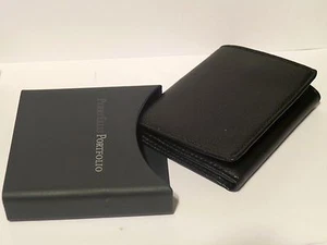 Billetera triple PERRIS ELLIS Portfolio cuero negro texturizado WA40000 - Imagen 1 de 11
