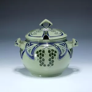 Jugendstil Steinzeug Bowle Form 1896 Westerwald um 1900 - Bild 1 von 8