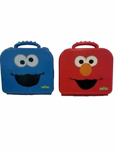 SESAME STREET On the Go Letters & Numbers Elmo & Cookie Monster Take along Cases - Picture 1 of 13