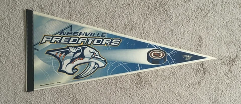 Vintage Nashville Predators NHL Hockey Team 30" x 12" Felt NHL Licensed Pennant Cover