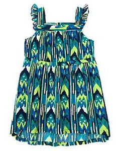 Crazy 8 Tropical Batik Butterfly Batik Print Dress Girls 5T NEW NWT