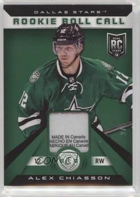 2013-14 Totally Certified Rookie Roll Call Green Tag /5 Alex Chiasson Patch RC - Image 1 of 2