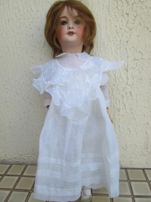 belle et grande poupée ancienne 301 Unis France de 56 cm, perruque d'origine - Photo 1/4